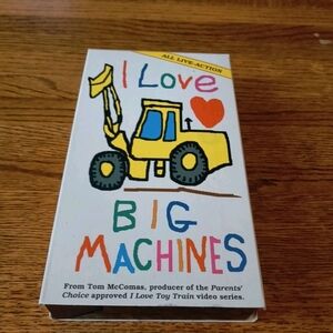 I LOVE BIG MACHINES VHS Tape TOM McComas  Obscure Weird Rare Kids Construction